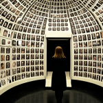 **

Prompt: People inside a literal "echo chamber" made of social media feeds, only showing environmental advocacy posts, blissfully unaware of the outside world where others are indifferent or disagree. Exaggerated, surreal style.

**